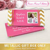 Deluxe Personalized Birthday Chevron Candy Bar Favor Box