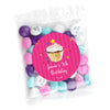 Personalized Cupcake Candy Bags with Just Candy Milk Chocolate Minis