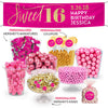 Personalized Bonnie Marcus Sweet 16 Birthday Shimmer Deluxe Candy Buffet