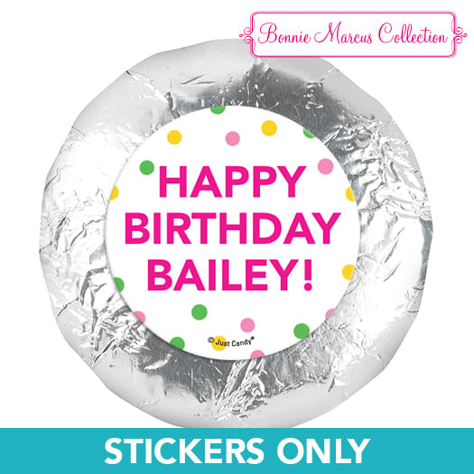 Personalized Tropical Birthday 1.25" Stickers (48 Stickers)