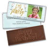 Personalized Bonnie Marcus Birthday Champagne Party Embossed Chocolate Bar & Wrapper