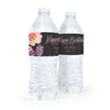 Personalized Birthday Floral Embrace Water Bottle Sticker Labels (5 Labels)