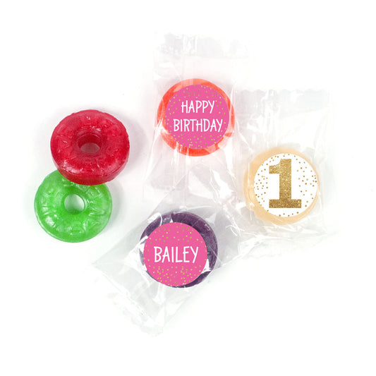 Personalized Bonnie Marcus 1st Birthday Golden One LifeSavers 5 Flavor Hard Candy