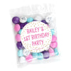 Personalized Polka Dots Candy Bags with Just Candy Milk Chocolate Minis