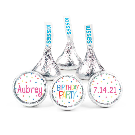 Personalized Birthday Sweet Celebration 3/4" Sticker (108 Stickers)