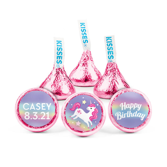 Personalized Birthday Unicorn Dreams Hershey's Kisses