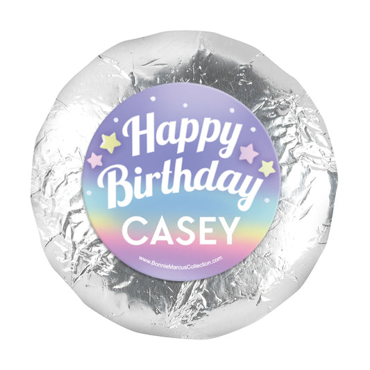 Personalized Birthday Unicorn Dream 1.25" Sticker (48 Stickers)