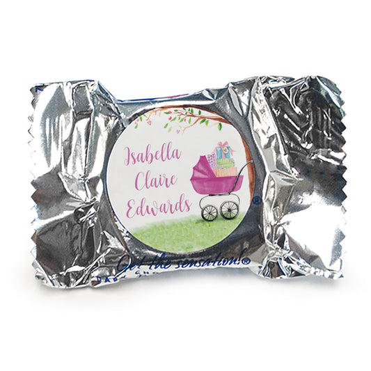 Bonnie Marcus Collection Birth Announcement Girl Baby Announcements Peppermint Patties - pack of 70