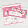 Bonnie Marcus Collection Personalized Wrapper Name Tag Girl Birth Announcement