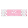 Personalized Baby Girl Announcements Pink Hearts 5 Ft. Banner