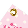 Personalized Baby Girl Announcements Polka Dots & Crown 5 Ft. Banner