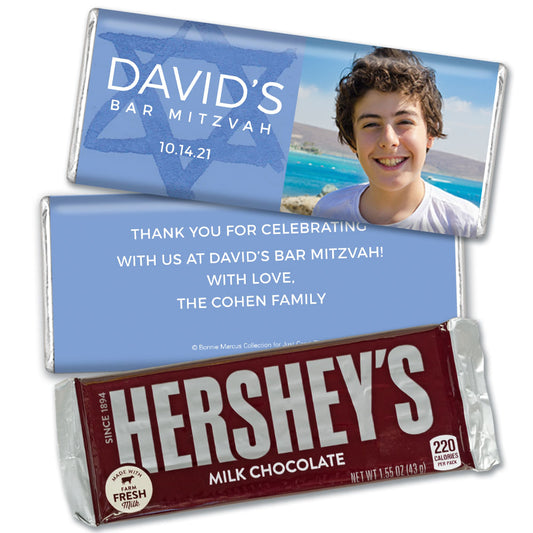 Bar Mitzvah Personalized Hershey's Milk Chocolate Bar Big Day