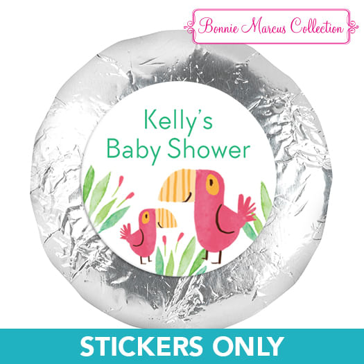 Baby Shower Safari Snuggles Stickers (48 Stickers)