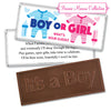 Personalized Bonnie Marcus Gender Reveal Onesies Embossed It's a Boy Chocolate Bar