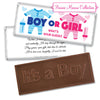 Personalized Bonnie Marcus Gender Reveal Onesies Embossed It's a Boy Chocolate Bar