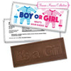 Personalized Bonnie Marcus Gender Reveal Onesies Embossed It's a Girl Chocolate Bar