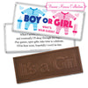 Personalized Bonnie Marcus Gender Reveal Onesies Embossed It's a Girl Chocolate Bar