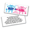 Personalized Bonnie Marcus Gender Reveal Onesies Chocolate Bar Wrappers Only