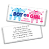 Personalized Bonnie Marcus Gender Reveal Onesies Chocolate Bar Wrappers Only