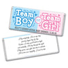 Personalized Bonnie Marcus Gender Reveal Onesies Hershey's Milk Chocolate Bar & Wrapper