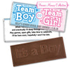 Personalized Bonnie Marcus Gender Reveal Boy or Girl Embossed It's a Boy Chocolate Bar