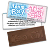 Personalized Bonnie Marcus Gender Reveal Boy or Girl Embossed It's a Girl Chocolate Bar