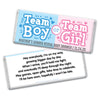 Personalized Bonnie Marcus Gender Reveal Boy or Girl Chocolate Bar Wrappers Only