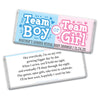 Personalized Bonnie Marcus Gender Reveal Boy or Girl Chocolate Bar Wrappers Only