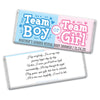 Personalized Bonnie Marcus Gender Reveal Boy or Girl Chocolate Bar Wrappers Only