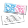 Personalized Bonnie Marcus Gender Reveal Boy or Girl Hershey's Milk Chocolate Bar & Wrapper