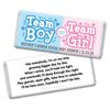 Personalized Bonnie Marcus Gender Reveal Boy or Girl Hershey's Milk Chocolate Bar & Wrapper