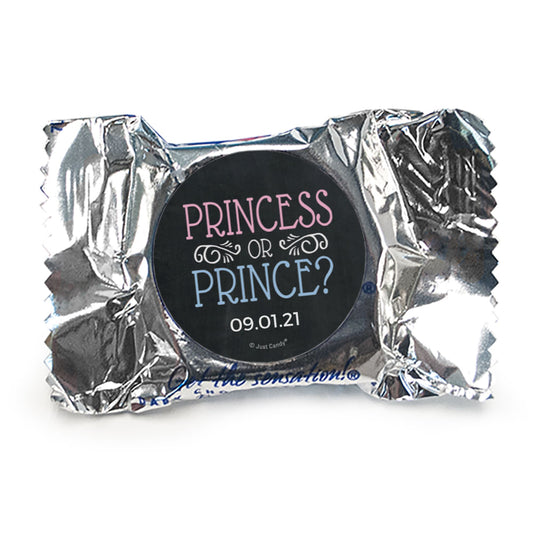 Personalized Bonnie Marcus Gender Reveal Princess or Prince York Peppermint Patties - pack of 70