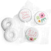 Personalized Bonnie Marcus Baby Shower Watercolor Blossom Wreath Pink Life Savers Mints