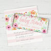 Personalized Bonnie Marcus Baby Shower Pink Watercolor Wreath Chocolate Bar Wrappers Only