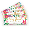 Personalized Bonnie Marcus Baby Shower Watercolor Flowers Chocolate Bar Wrappers Only