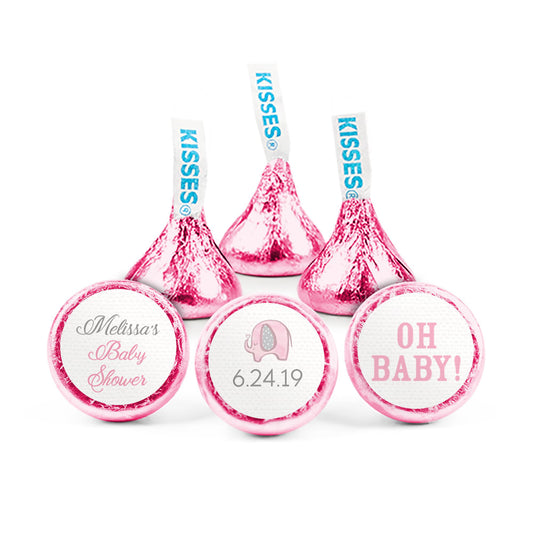 Personalized Baby Shower Elephants Hershey's Kisses