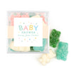 Personalized Baby Shower Sweet Baby Favor Cube with Gummy Bears