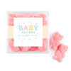 Personalized Baby Shower Sweet Baby Favor Cube with Gummy Bears