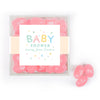 Personalized Baby Shower Sweet Baby Favor Cube with Jelly Belly Jelly Beans