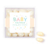 Personalized Baby Shower Sweet Baby Favor Cube with Jelly Belly Jelly Beans