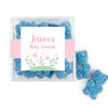 Personalized Baby Shower Forest Fun Favor Cube with Sanded Gummy Bears