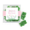 Personalized Baby Shower Forest Fun Favor Cube with Sanded Gummy Bears