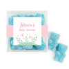 Personalized Baby Shower Forest Fun Favor Cube with Sanded Gummy Bears