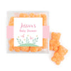 Personalized Baby Shower Forest Fun JUST CANDY® Favor Cube with Sanded Gummy Bears