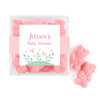 Personalized Baby Shower Forest Fun Favor Cube with Sanded Gummy Bears