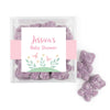 Personalized Baby Shower Forest Fun Favor Cube with Sanded Gummy Bears