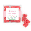 Personalized Baby Shower Forest Fun JUST CANDY® Favor Cube with Sanded Gummy Bears