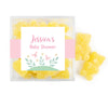 Personalized Baby Shower Forest Fun Favor Cube with Sanded Gummy Bears