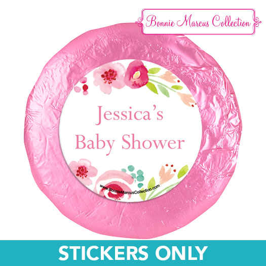 Personalized Honey Wreath Baby Shower 1.25in Stickers (48 Stickers)