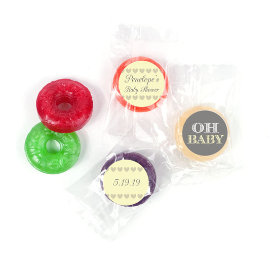 Personalized Bonnie Marcus Baby Shower Oh Baby LifeSavers 5 Flavor Hard Candy